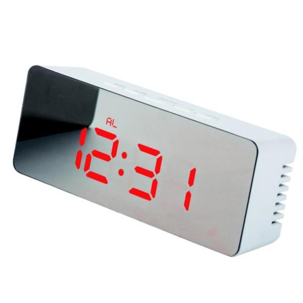 デジタル 目覚まし時計 置き時計 長方形 卓上 アラーム テーブル 鏡面 温度表示 全６色｜stk-shop｜06