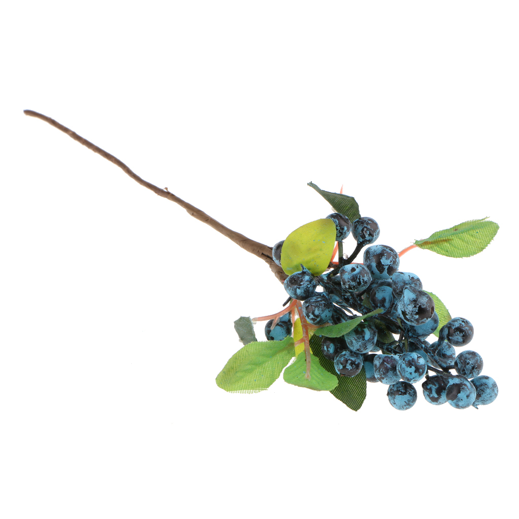 結婚式の家の装飾のための装飾的なブルーベリーのフルーツの果実の造花植物｜stk-shop｜02
