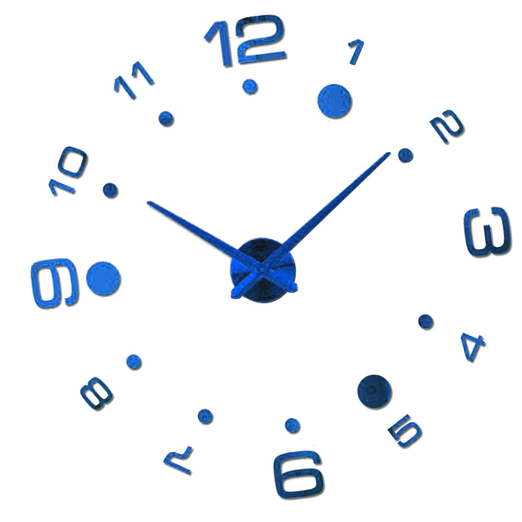現代の大規模な3D壁時計番号文字DIYミラーステッカー時計オフィス家の装飾ギフト｜stk-shop｜05