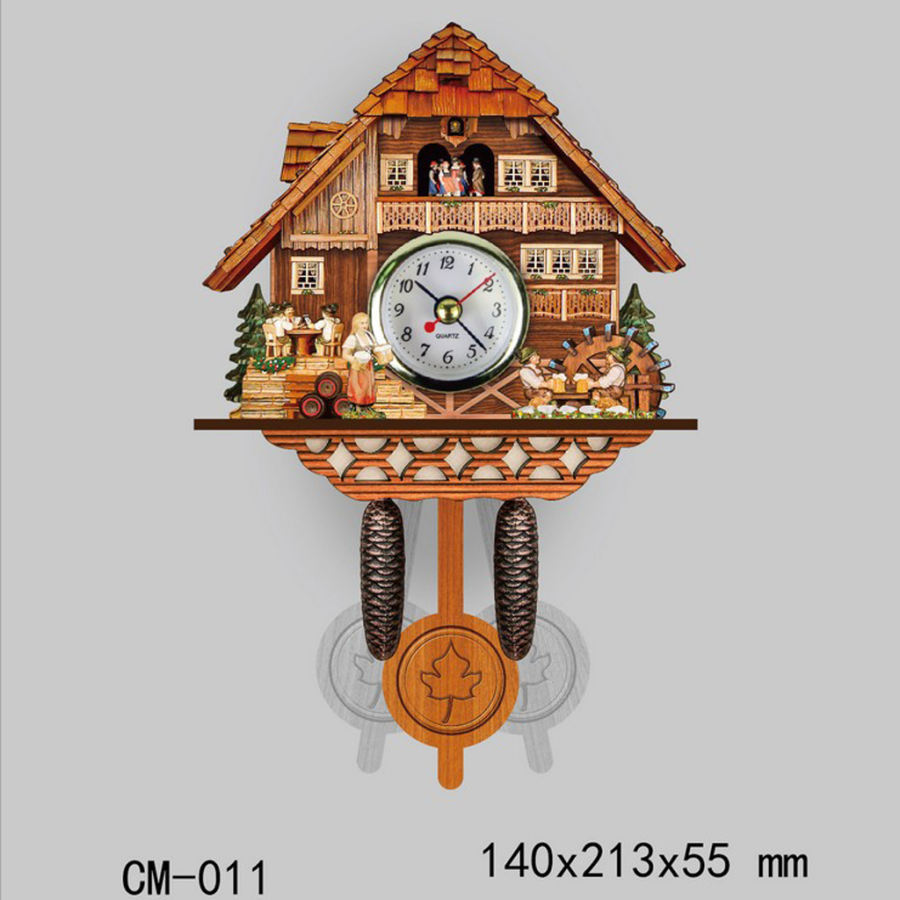 鳩時計 時計 ヴィンテージ 木製 時計 家 装飾 優秀 ギフト 耐久性 多種選べる｜stk-shop｜12