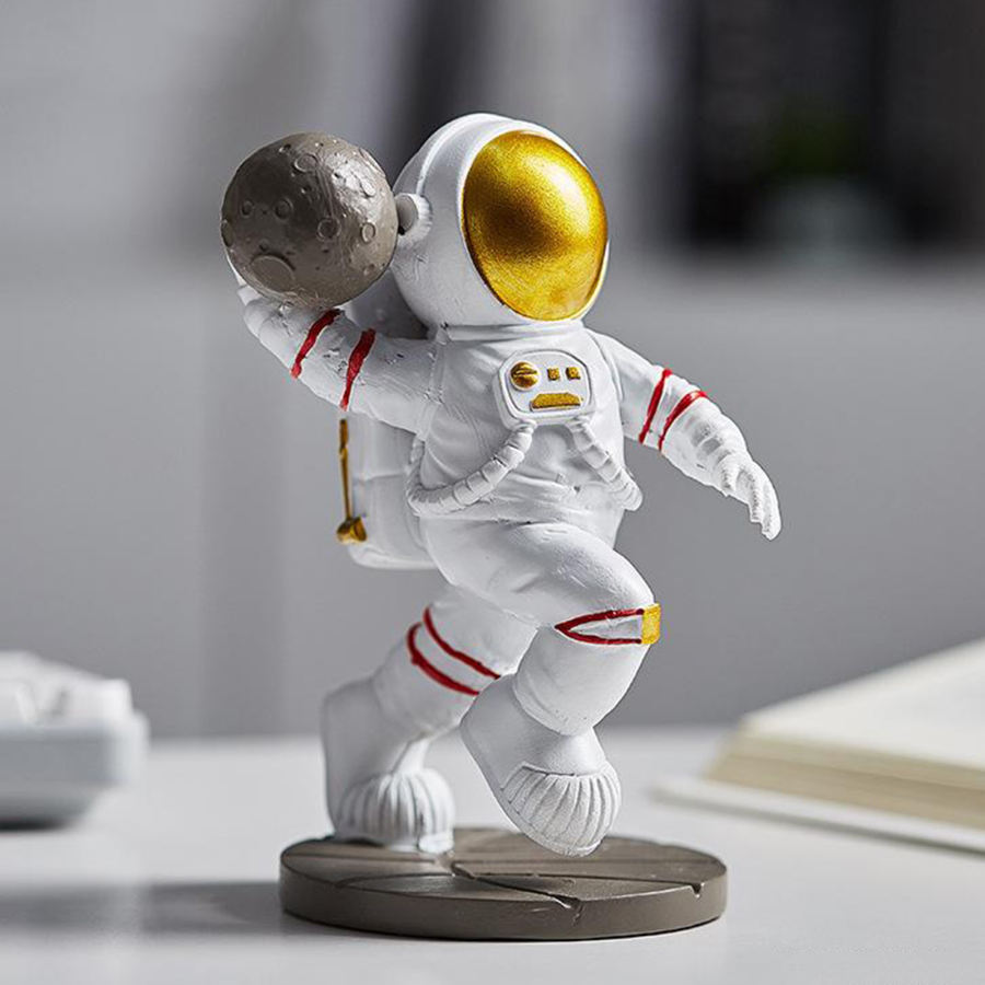 宇宙飛行士像飾り 装飾 樹脂 置物 ミニ宇宙飛行士モデル インテリア オフィス :98152333:STKショップ 通販  
