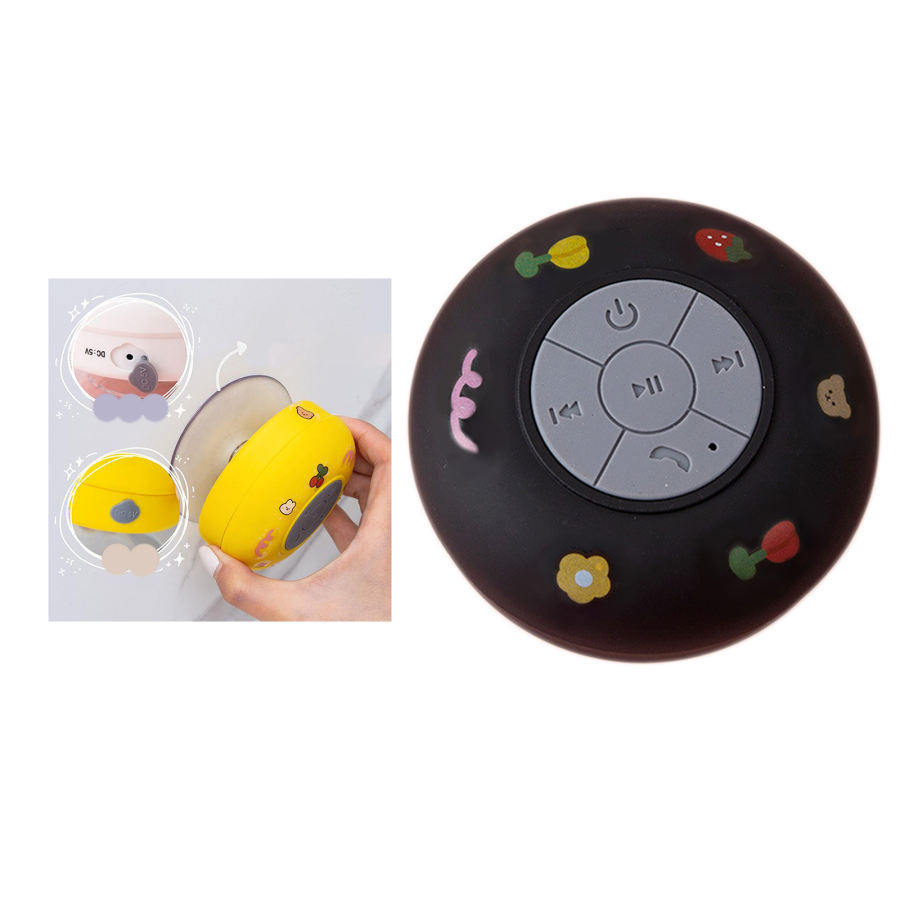 ワイヤレススピーカー お風呂 シャワースピーカー 通話 吸盤 スマホスタンド Bluetooth3.0 スピーカー 防水 コンパクト ポータブル かわいい｜stk-shop｜04