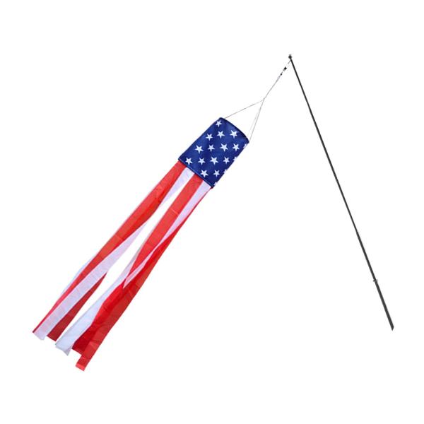 アメリカの旗吹流し風見鶏庭愛国心ぶら下げ装飾15x150cm