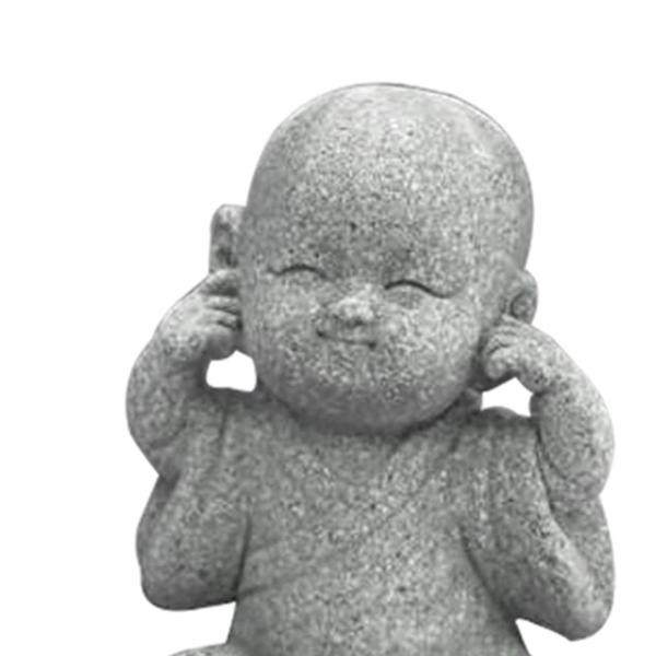 僧侶の像小仏リトルモンクカーアクセサリー装飾品は聞かない