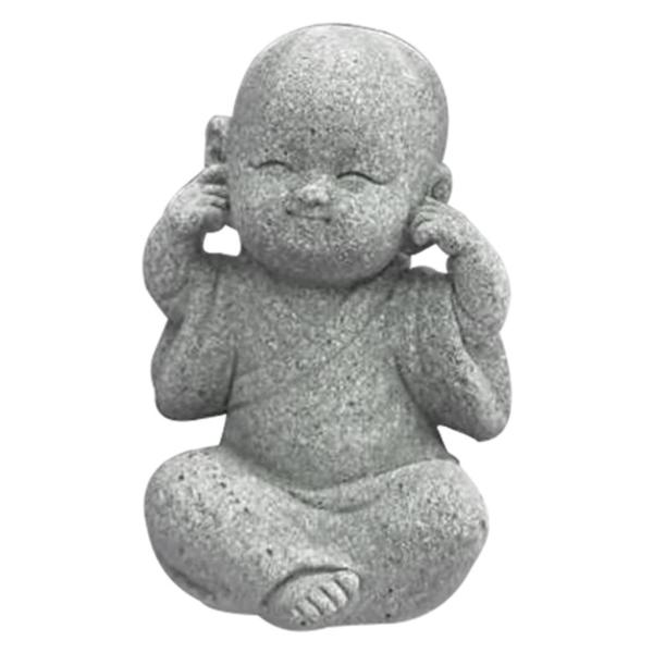 僧侶の像小仏リトルモンクカーアクセサリー装飾品は聞かない