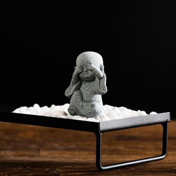 僧侶像小仏リトルモンクカーアクセサリー装飾品は見えません