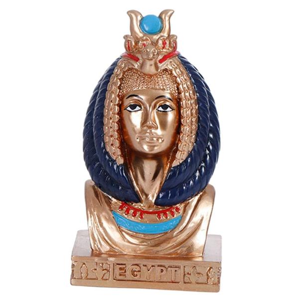 エジプトの女神の頭像エジプトの頭の置物神話の彫刻樹脂装飾デスクトップ装飾品大人へのお土産ギフト