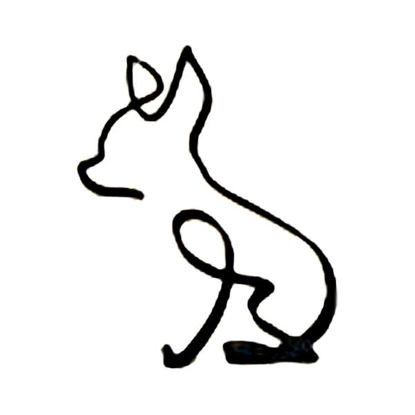 犬の彫刻クリエイティブメタルアート動物の置物デスクトップデコレーションクラフトD
