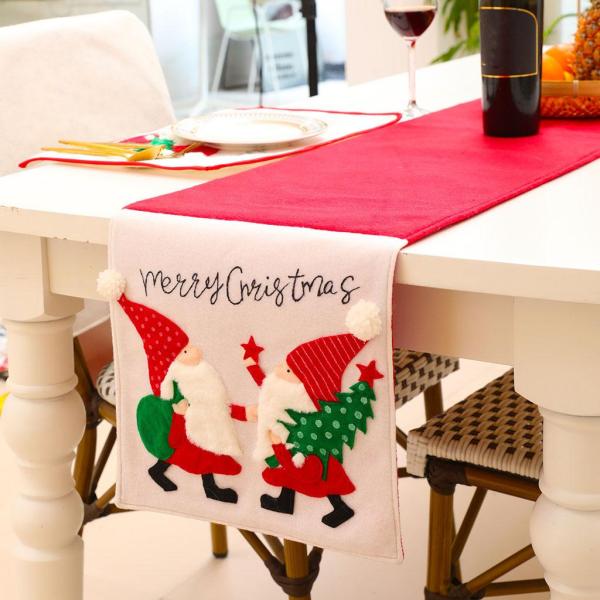 テーブルセンターピースダイニングテーブルデコレーションテーブルトップクロスカバー用クリスマステーブルランナーランチョンマット