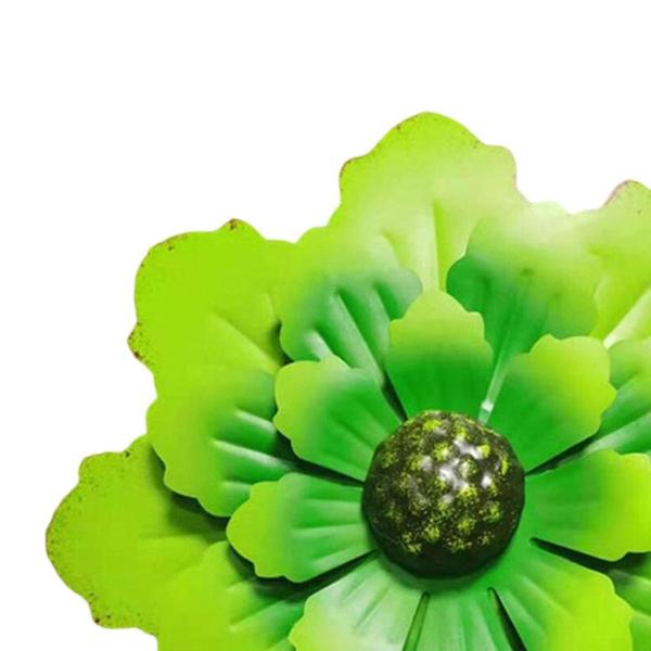 屋内屋外の家の装飾の緑にぶら下がっている活気に満ちた金属の花の壁の彫刻アート