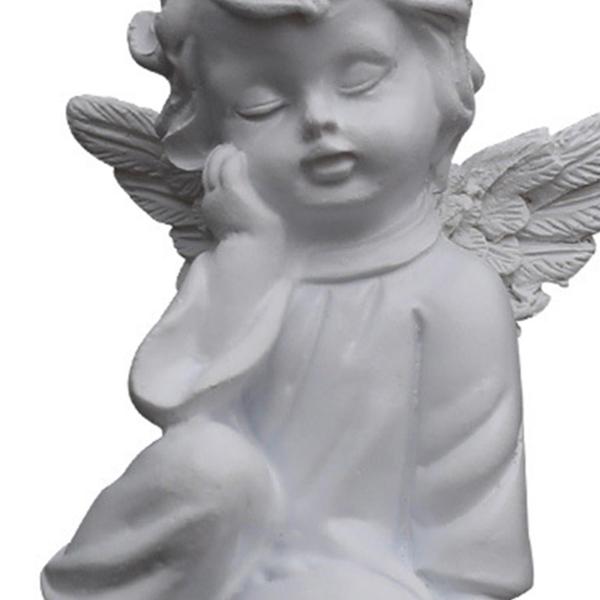樹脂の少女天使の置物像の像のデスクトップの装飾品を考えてください