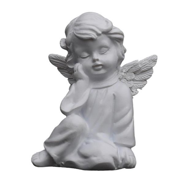 樹脂の少女天使の置物像の像のデスクトップの装飾品を考えてください