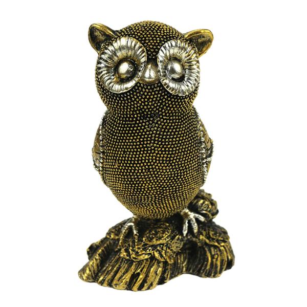 フクロウの像の装飾品彫刻動物の置物のための居間の鳥の友人A