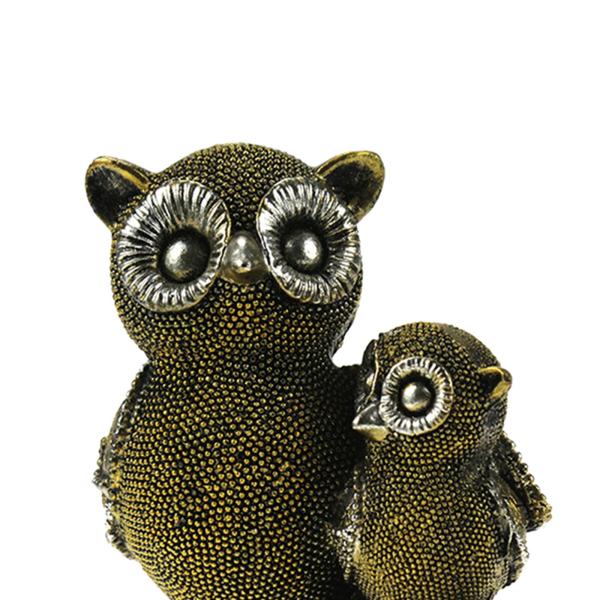 フクロウの像の装飾品彫刻動物の置物のための居間の鳥の友人A1
