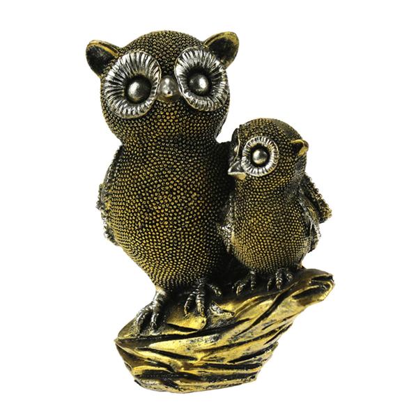 フクロウの像の装飾品彫刻動物の置物のための居間の鳥の友人A1