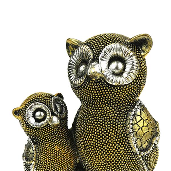 フクロウ像の装飾品彫刻動物の置物のための居間の鳥の友人A2