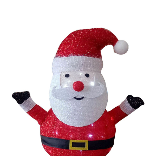 クリスマスオーナメントサンタクロース45cmグローデコレーションホリデー用に調整可能