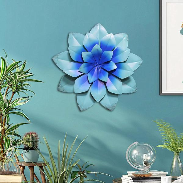 屋内屋外の睡蓮のための花の3Dガーデンフェンスアートをぶら下げ金属壁