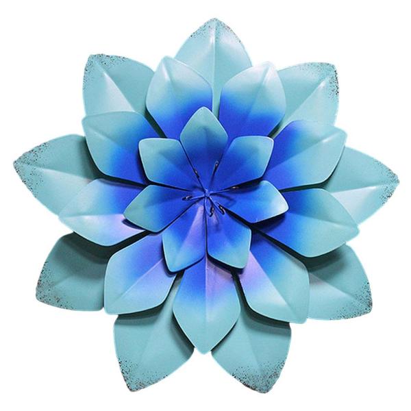 屋内屋外の睡蓮のための花の3Dガーデンフェンスアートをぶら下げ金属壁