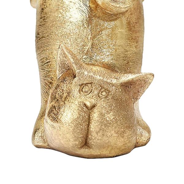 猫の彫刻の置物像樹脂アートクラフト家の棚の装飾横たわっている