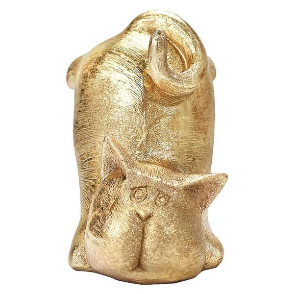 猫の彫刻の置物像樹脂アートクラフト家の棚の装飾横たわっている