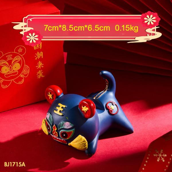 マスコットタイガーオーナメントチャイニーズスタイルニューイヤータイガーアニマルアクションラッキー