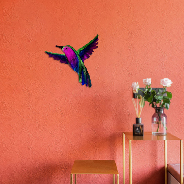 庭の装飾鳥のための手作りのハチドリの壁の装飾金属の家の装飾｜stk-shop｜04