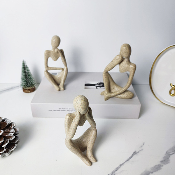 抽象的なキャラクターアート彫刻北欧のモダンなミニマリストの小さな装飾品ホームリビングルームホテルクリエイティブデコレーションクラフト｜stk-shop｜04