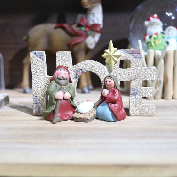 家のための宗教的なキリスト降誕の赤ちゃんイエスの置物のクリスマスの彫像の装飾品