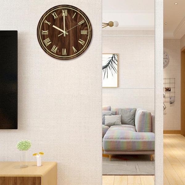 家のための暗闇の中で12 インイン現代の明るい壁時計の非カチカチ光る輝き｜stk-shop｜06