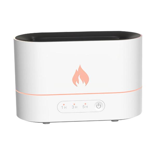 トラベルホワイト用のリアルな炎を備えた空気加湿器ウォーターレス自動シャットオフ