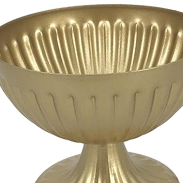 金属製の花瓶の植木鉢の家の装飾フラワーアレンジメントの装飾品ゴールドプランター9x12x10.3cm