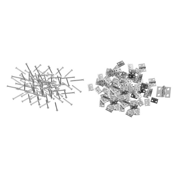 キャビネットクローゼットギフトボックスシルバー用ミニヒンジ家具フィッティング鉄折りたたみバット
