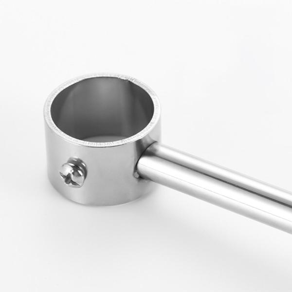 ワードローブハンガーパイプブラケット25mm径洋服レール家庭用シャワークローゼット高さ25cm