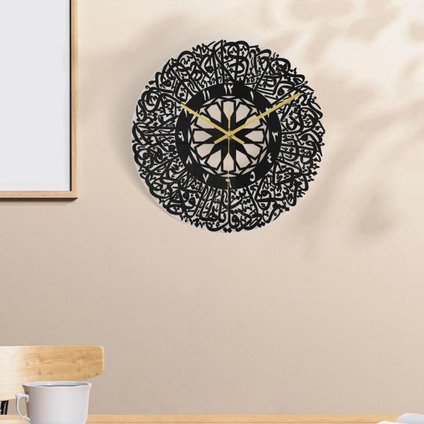 キッチンオフィスの装飾のための宗教的なイスラムの壁掛け時計イスラム教徒のサイレント12インチ｜stk-shop｜02