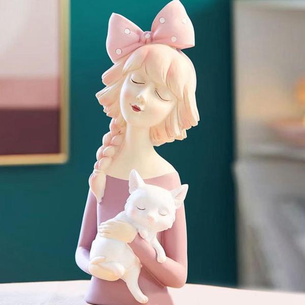 61%OFF!】【61%OFF!】エレガントな女の子の胸像は家の寝室の装飾のための樹脂の置物を作ります サンキャッチャー 