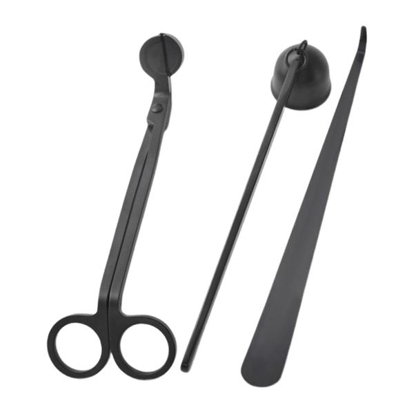 3in1キャンドルスナッファーバースデーキャンドルラバーズキャンドルアクセサリーセットブラック