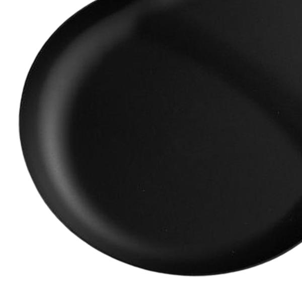 現代のジュエリープレート収納トレイカウンターオーガナイザー装身具皿水滴形の浴室用コンテナネックレスイヤリング , 黒