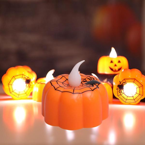 3D  キャンドル ライト ハロウィン LED ティーライト 秋祭り｜stk-shop｜02