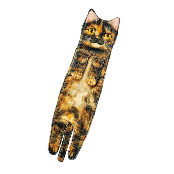 猫面白いハンドタオルキッチンタオル手ぬぐい誕生日プレゼントキッチンタオルぶら下げ強力な吸収性装飾乾燥タオル , D