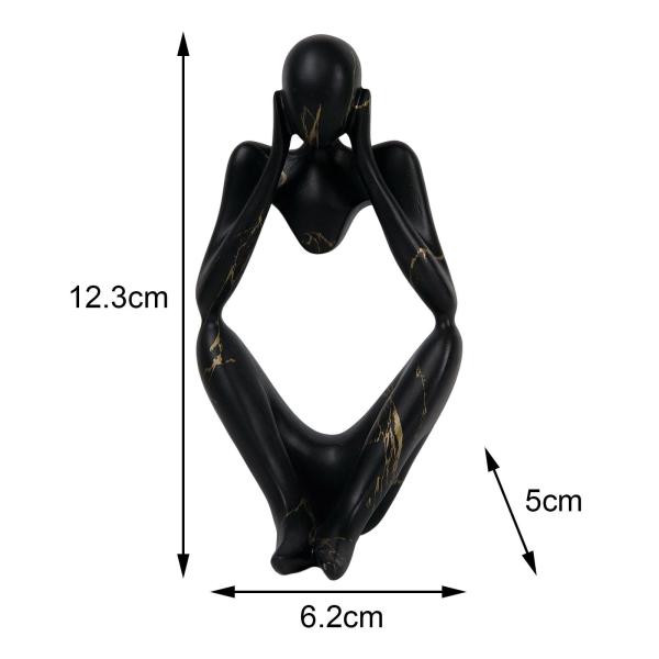 抽象的な思想家の像の収集価値のあるオーナメント リビングルームのデスクの装飾 フォーカス