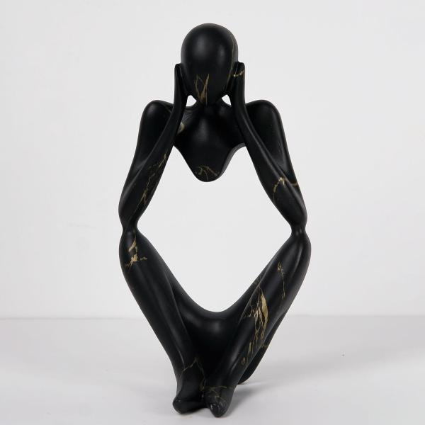 抽象的な思想家の像の収集価値のあるオーナメント リビングルームのデスクの装飾 フォーカス