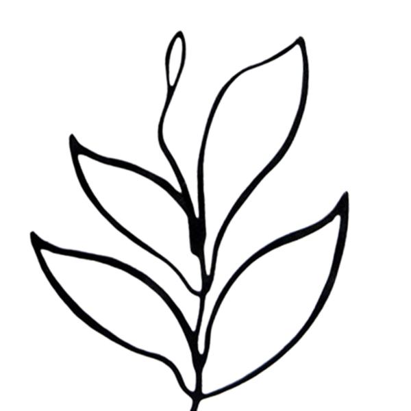 メタルリーフオーナメント、ベースクラフトアート装飾彫刻付き写真小道具アクセサリー、リビングルーム、誕生日、車用 , 黒