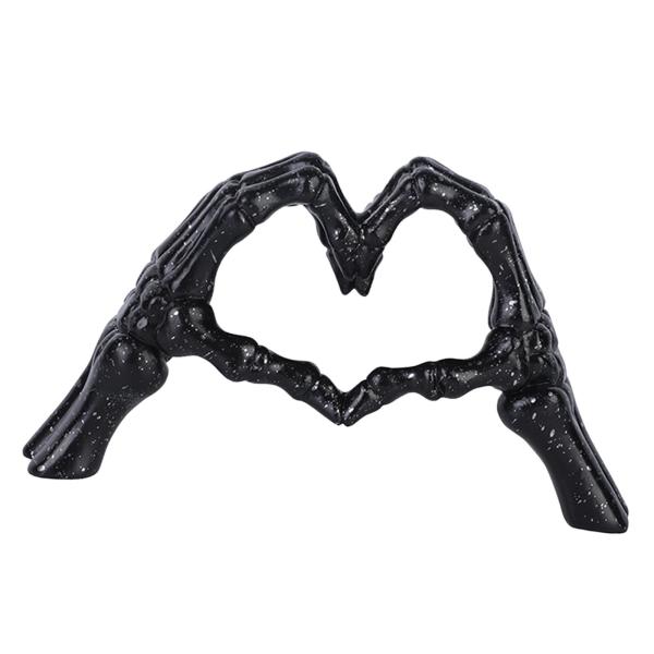 ハートジェスチャーオーナメント  像  収集価値のある彫刻  ワインキャビネット 寝室   パーティー用 , 黒