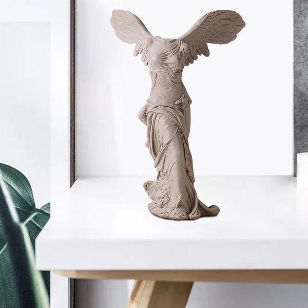 古典的な翼のあるサモトラケの勝利像彫刻女神プレゼント ポリレジン アーティファクト オーナメント ハンドメイド アート ホームデコレーション｜stk-shop｜02