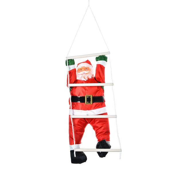 サンタ はしご登る クライミングロープ クリスマス オーナメント