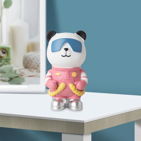 パンダ宇宙飛行士の置物動物の彫刻リビングルームの装飾ギフトフィギュアオーナメント ,