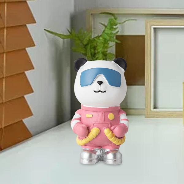 パンダ宇宙飛行士の置物動物の彫刻リビングルームの装飾ギフトフィギュアオーナメント ,