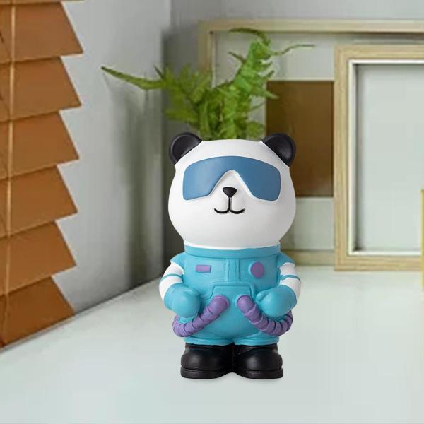 パンダ宇宙飛行士の置物動物の彫刻リビングルームの装飾ギフトフィギュアオーナメント ,