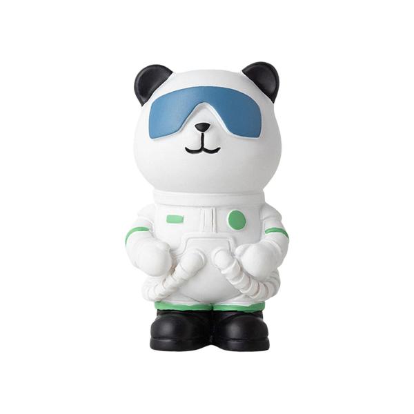 パンダ宇宙飛行士の置物動物の彫刻リビングルームの装飾ギフトフィギュアオーナメント , 白